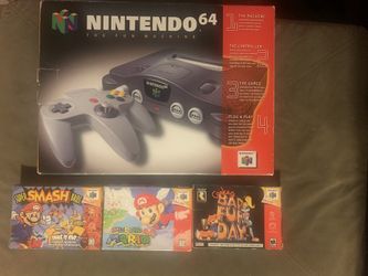 Boxed Nintendo 64 console and Boxed Games !!