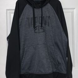 MMA Tapout Hoodie Sweatshirt Black/Gray Spellout Size 3XL Fleece Lined
