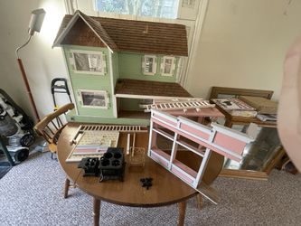 Miniature Dollhouse vintage  Fixer Project. Solid Wood