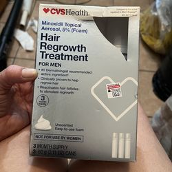 New CVS hair regrowth treatment for men brand new unopen box