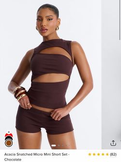 Fashion nova set size small brown