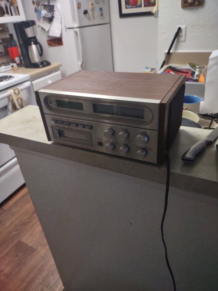 Craig Stereo Cassette Clock Radio