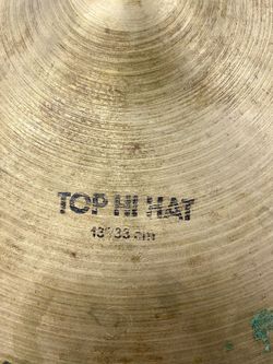 Zildjian K Top Hi Hat 13" Cymbal 812 grams Used Patina Wear No Cracks
