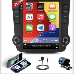 2GB+64GB Android 13 Car Stereo for Honda CRV 2007-2011 Upgrade Wireless Radio Apple CarPlay and Android Auto, 9.7-inch Vertical Touchscreen GPS Naviga