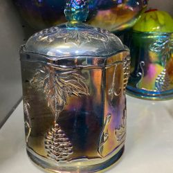 Candy Bowl Carnival Glass 