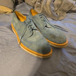 Blue Suede Louis Vuitton Shoes 