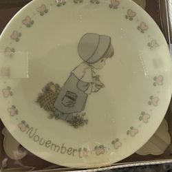 Precious Moments 4" Month Plates