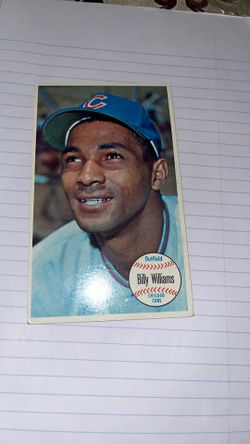 Billy Williams Card Baseball Chicago Cubs