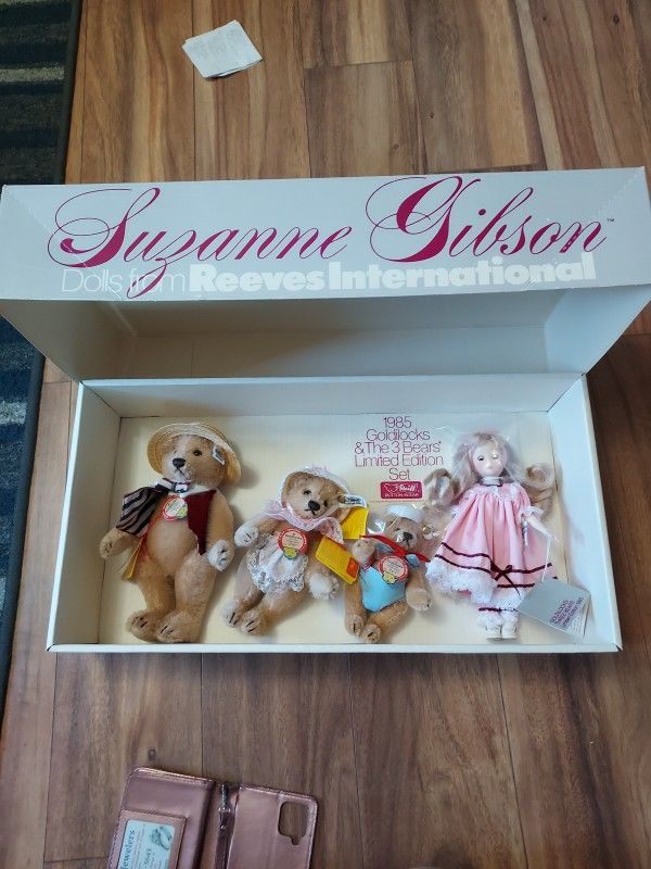Steiff Goldilocks & The Bears - Set- Suzanne Gibson