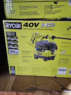 RYOBI 40V CORDLES 1200 PSI PRESSURE WASHER TOOL ONLY NEW