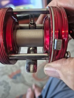 Vintage ABU Ambassadeur 5000 Red Baitcasting Reel Sweden Early 1960s Tested