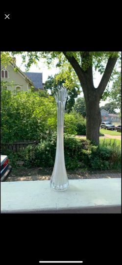 EAPG Swung Manganese Vase 1920’s 