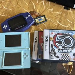 Ds Lite And Gameboy Advanced