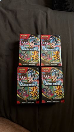 Pokémon Mega Evolution Chaos Rising Booster Bundle x4