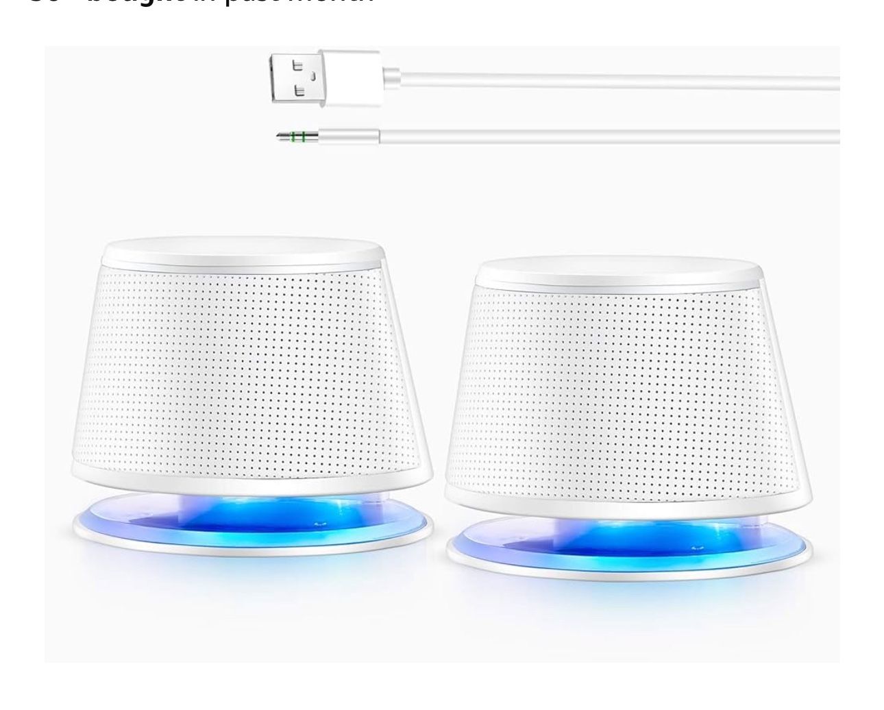 Computer Speakers in white