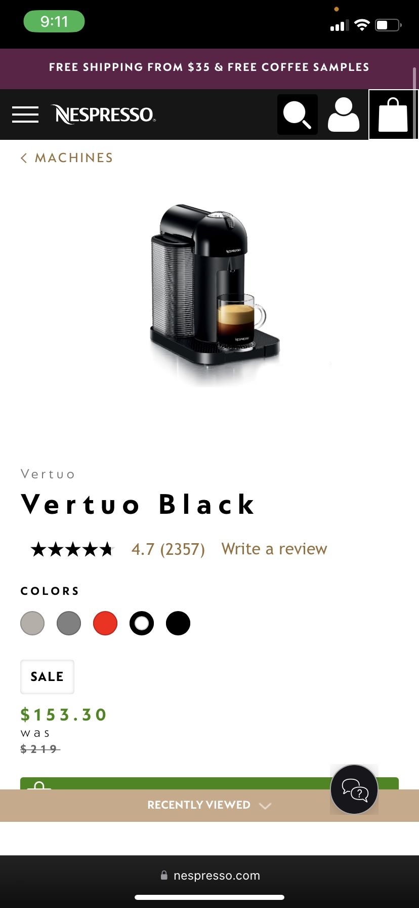 Nespresson Vertuo