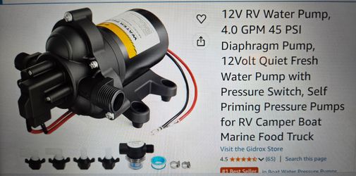 Water pump with pressure cut off