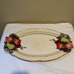 Vintage Fruit Platter - possible Fitz and Floyd* 19 inches long