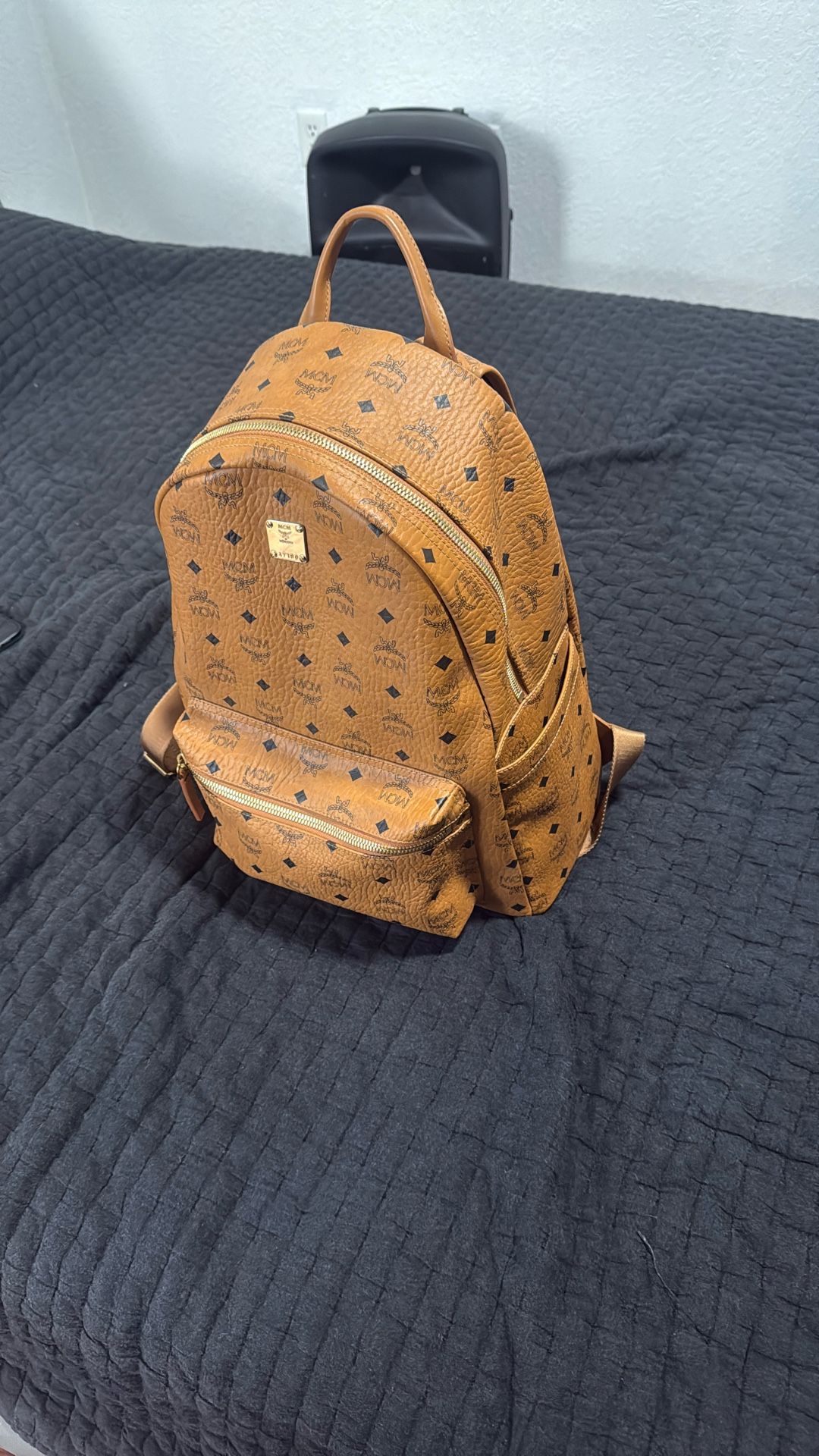 MCM Leather Bookbag (NEW, NEVER WORN)