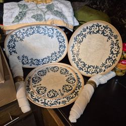 Bonna Viento Hygge Greek Porcelain plate set of 4 pieces of 6 each
