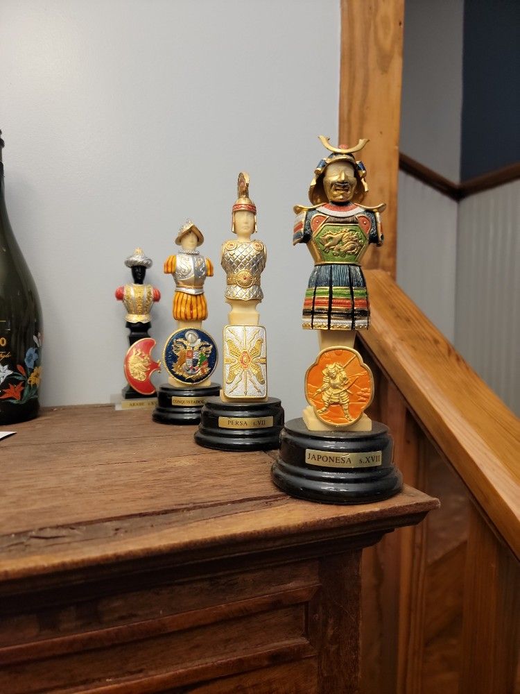 Gold Plated Armor Figurines
