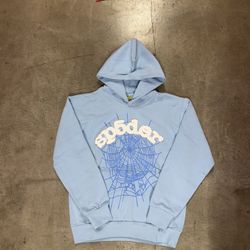 Sp5der Web Hoodie Sky Blue