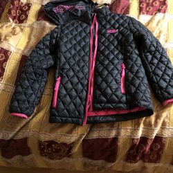 32 Degree Black And Punk Girls Coat