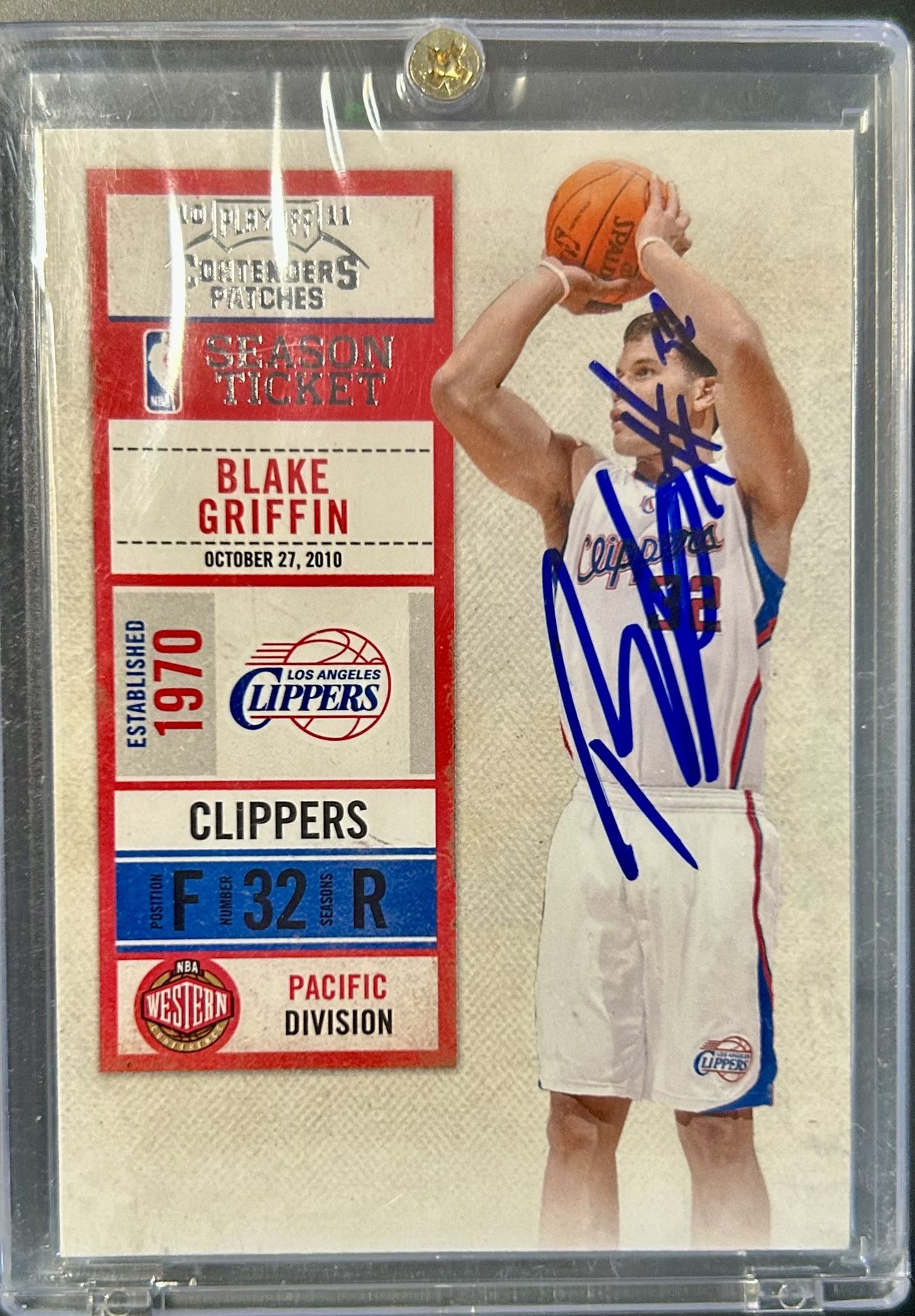 2010-11 Panini Contenders - Season Ticket - Blake Griffin - HARD SIGNED