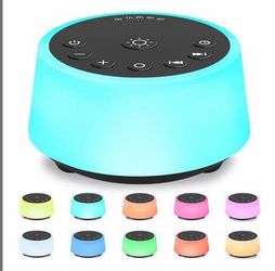 Color Noise Sound Machine With 10 Colors Night Light 25 Soothing Sounds