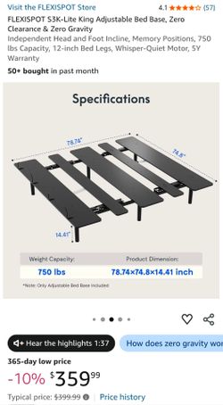 Adjustable bed frame missing remote KING SIZE