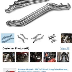 2005-2010 Mustang Gt Long Tuber Headers And X Pipe From Bbk 