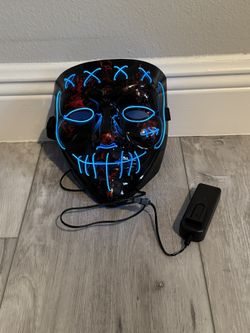 LED Light-Up Mask – Blue Light, 3 Modes