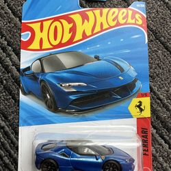 Hot Wheels Blue Ferrari SF90 Stradale – Brand New | Ferrari