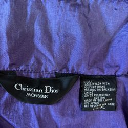 Vintage Christian Dior blue windbreaker jacket Size XL #luxury #windbreaker