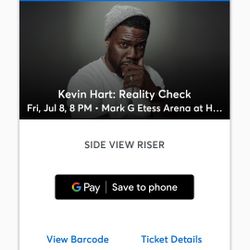 2 Tickets for Kevin Hart at the Hard Rock in Atlantic City  