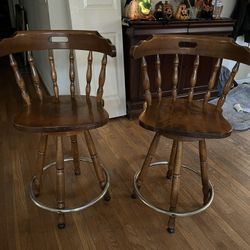 Solid Wood Barstools 