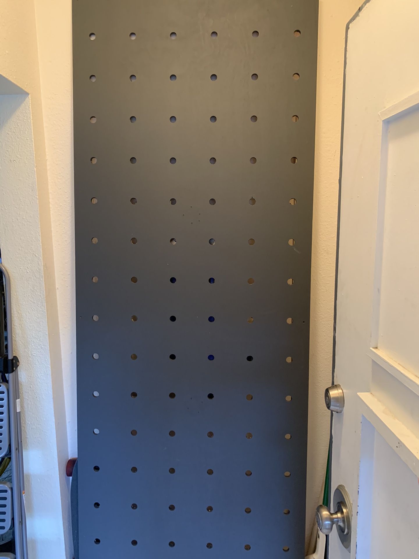 Tall Pegboard For Entryway
