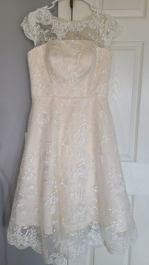 Wedding/vow renewal dress & sash