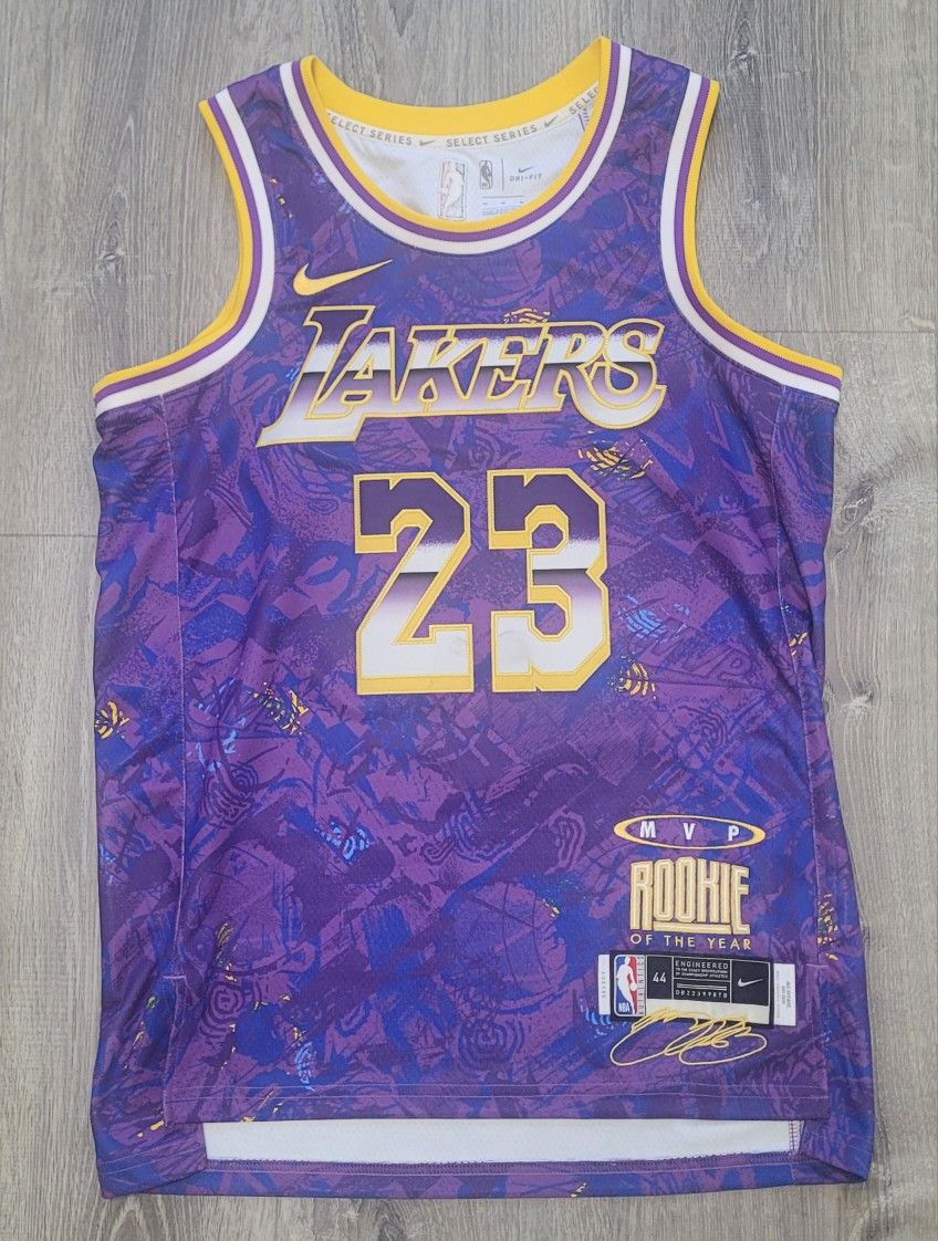LeBron James Jersey Mens Medium Nike MVP Rookie of Year NBA Select