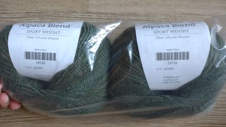 Upcycle Alpaca Blend Yarn - Olive (Yes, It's Available)