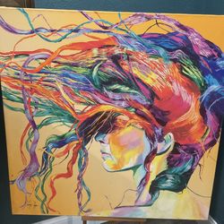 Windswept  Wrapped Canvas By Linzi Lynn