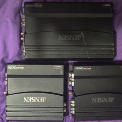 1200 Watt Jensen Amp And 2 600 Watt Jensen Amps Bluetooth Monoblock