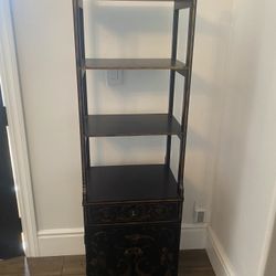 Wood Shelves And Cabinet
