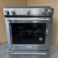 Kitchen Aid  Stove Stainless Steel 5 Burners