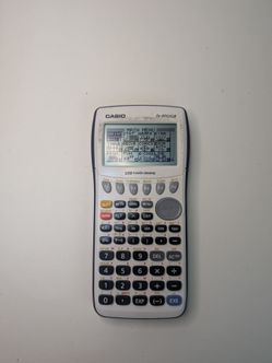 Casio fx-9750GII Graphing Calculator White Blue USB Power Graphic - NO COVER