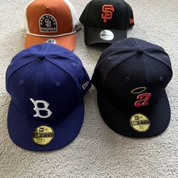 New Era & ‘47 MLB Fitted/Adjustable Hats NWT