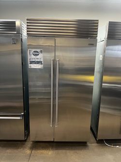 SUB ZERO 42”WIDE BUILT IN STAINLESS STEEL REFRIGERATOR