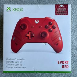 Sport Red controller for Xbox One *basically new & complete in box*