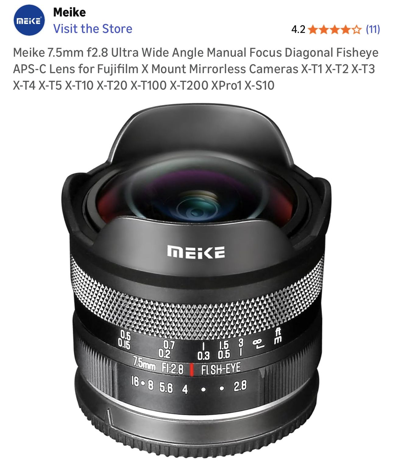 MUST GO: Brand New Fisheye Lens (Fujifilm X Mount)