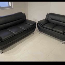 BLACK Sofa & Loveseat 🖤
